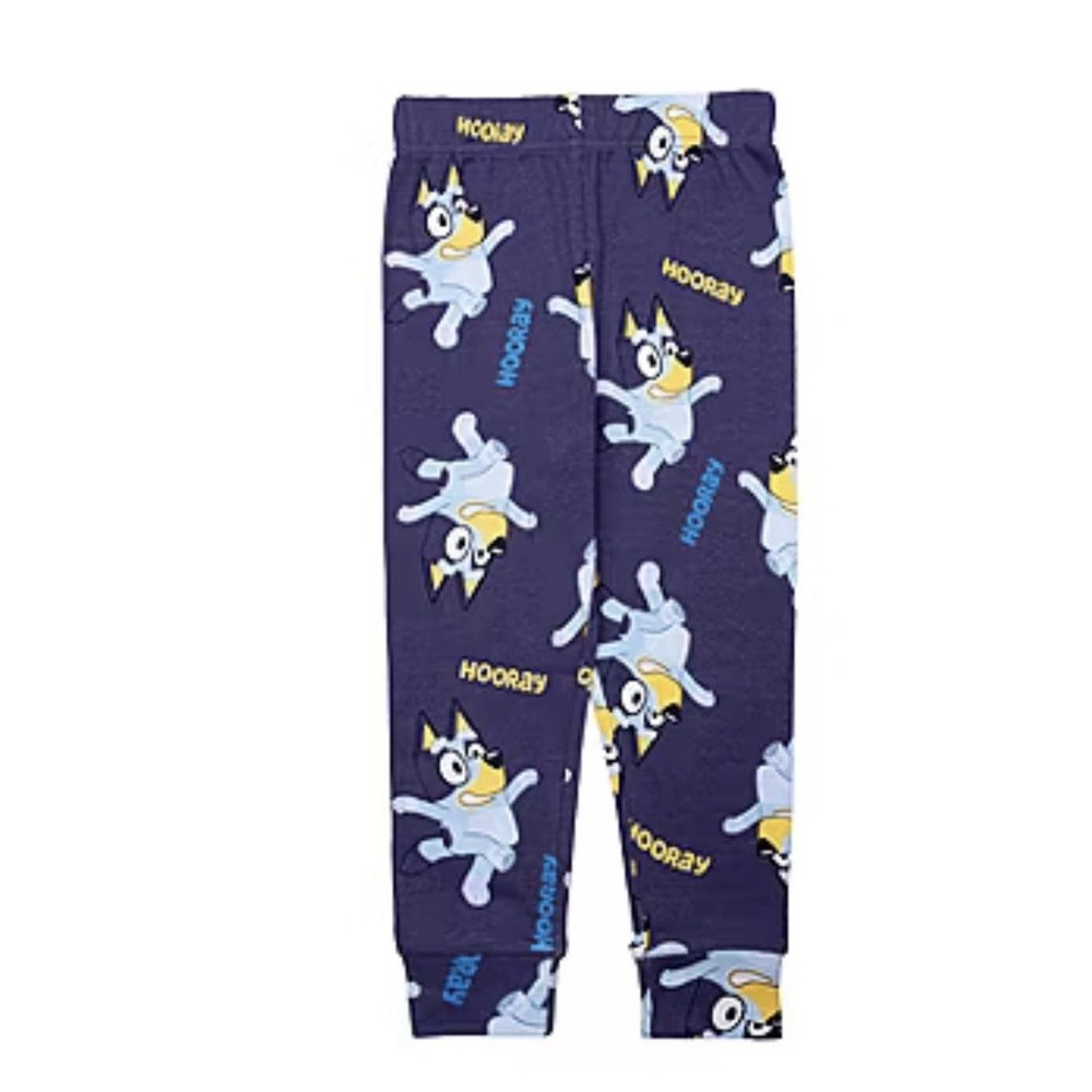 Toddler Boys Bluey Crew Neck Long Sleeve 4-pc. Pajama Sets S-4 - Picture 4 of 7